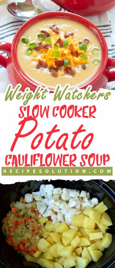 Slow Cooker Potato Cauliflower Soup Recipe