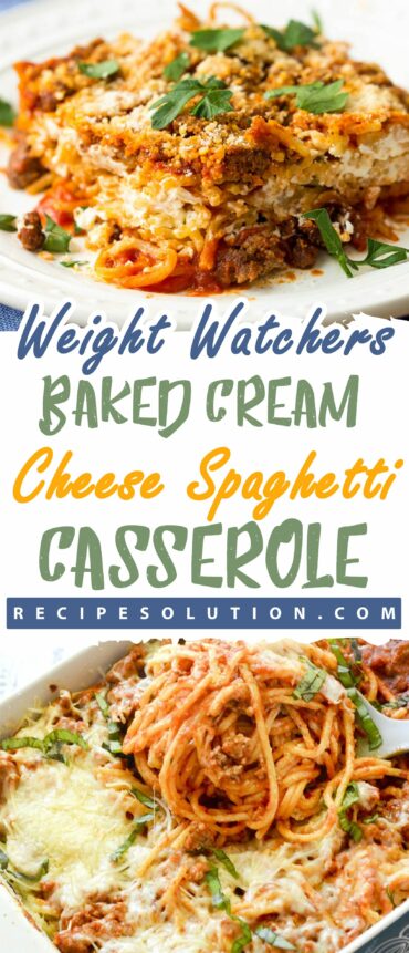 Baked Cream Cheese Spaghetti Casserole