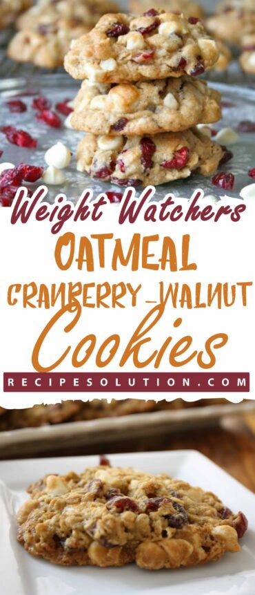 Oatmeal Cranberry-Walnut Cookies