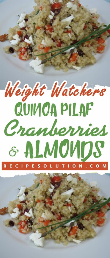 QUINOA PILAF WITH CRANBERRIES AND ALMONDS