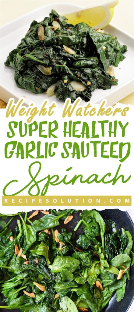 Super Healthy, Garlic Sauteed Spinach - Pioneer COOKERY 2025 | +1000 Best Pioneer Healthy Recipes