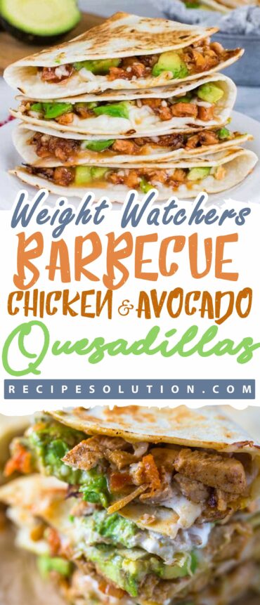 Barbecue Chicken and Avocado Quesadillas