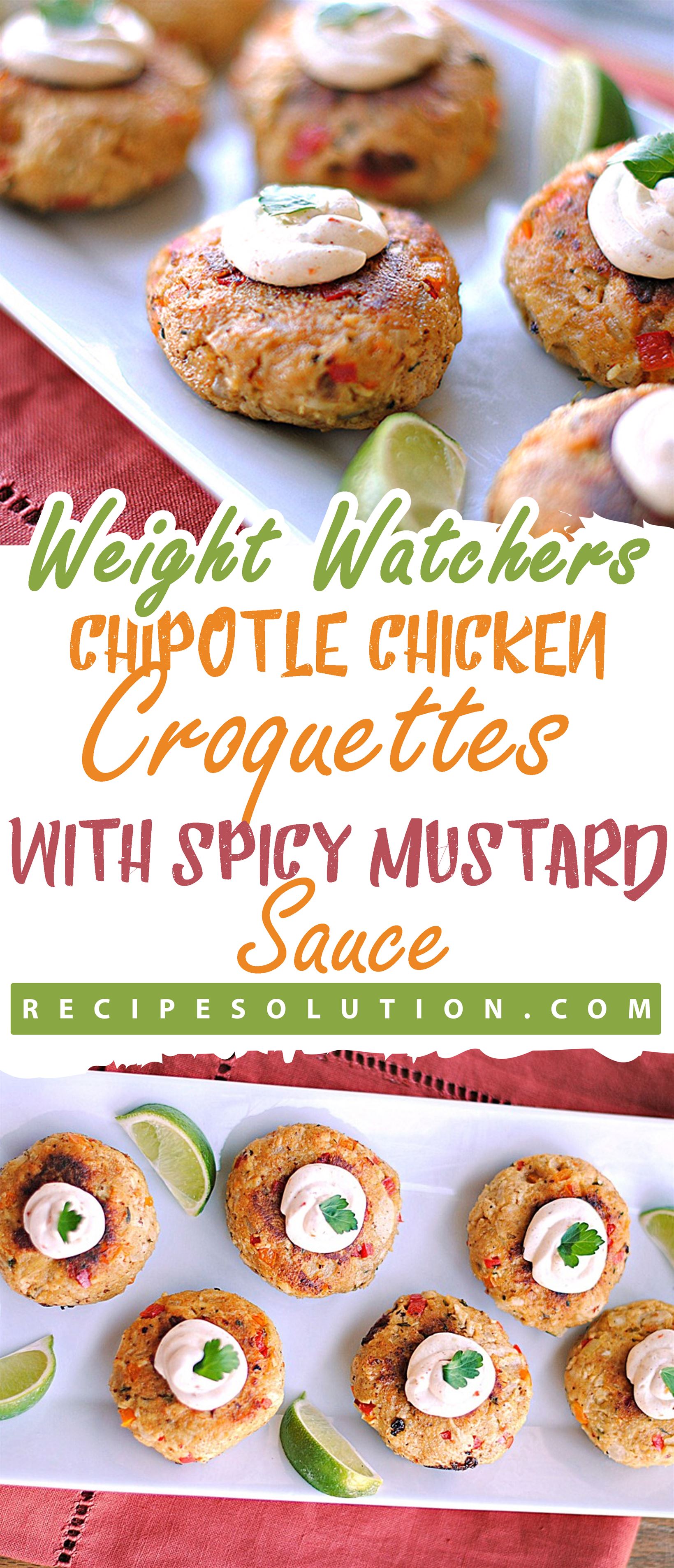 Weight Watchers Chipotle Chicken Croquettes with Spicy Mustard Sauce - Pioneer COOKERY 2025 | +1000 Best Pioneer Healthy Recipes