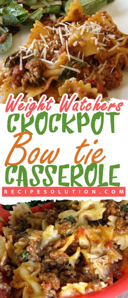 Crock Pot Bow tie Casserole - Pioneer COOKERY 2025 | +1000 Best Pioneer Healthy Recipes