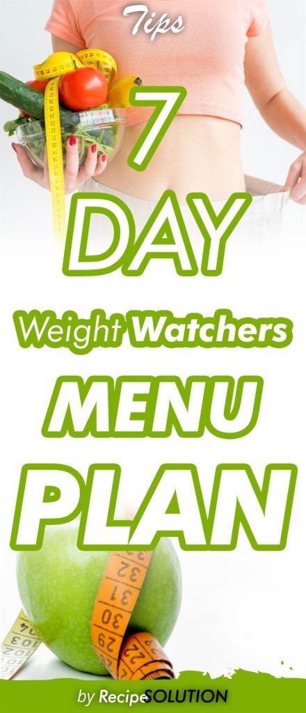 7-Day Weight Watchers Menu Plan - Pioneer COOKERY 2025 | +1000 Best Pioneer Healthy Recipes