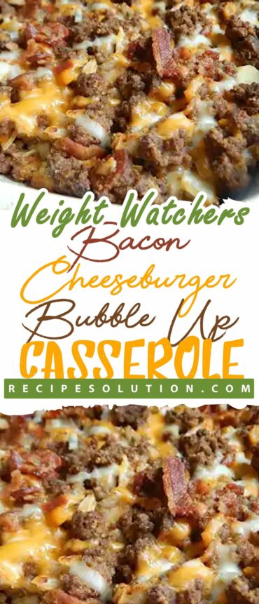 Bacon Cheeseburger Bubble Up Casserole