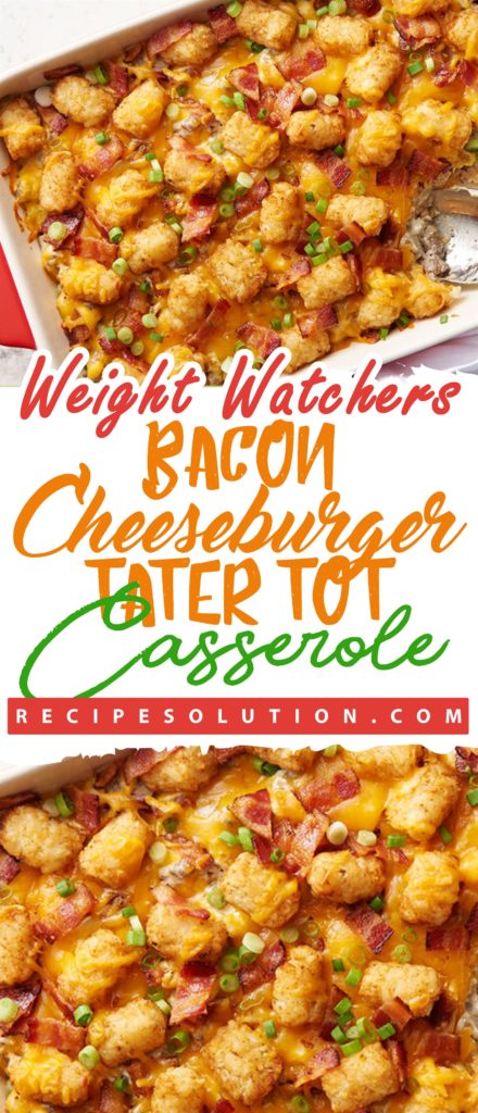 Bacon Cheeseburger Tater Tot Casserole - Pioneer COOKERY 2025 | +1000 Best Pioneer Healthy Recipes