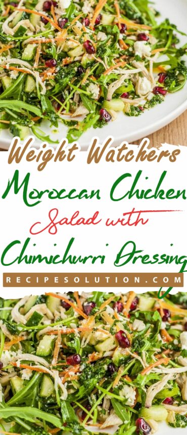 Moroccan Chicken Salad with Chimichurri Dressing