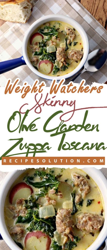 Olive Garden Zuppa Toscana Made Skinny - Pioneer COOKERY 2025 | +1000 Best Pioneer Healthy Recipes