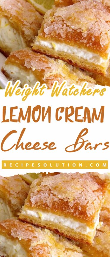 Weight Watchers Lemon Cream Cheese Bars!!!