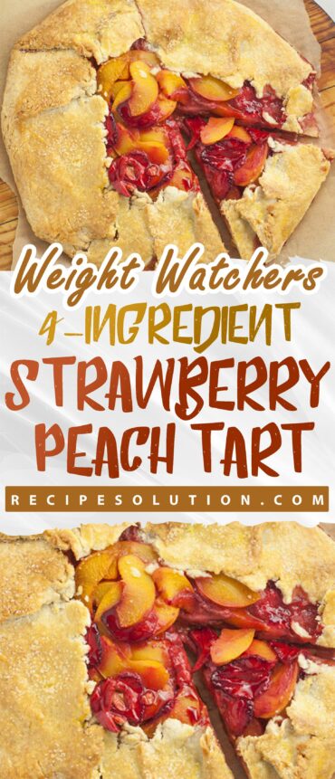 4-Ingredient Strawberry Peach Tart