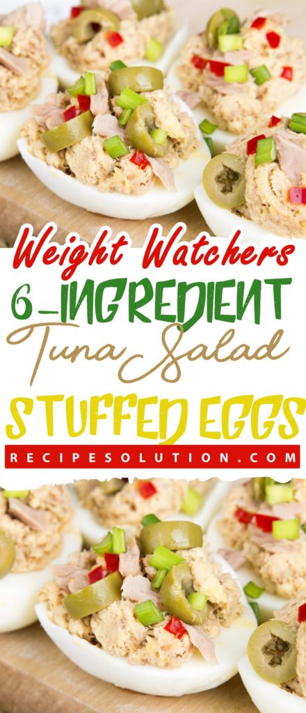 6-Ingredient Tuna Salad Stuffed Eggs