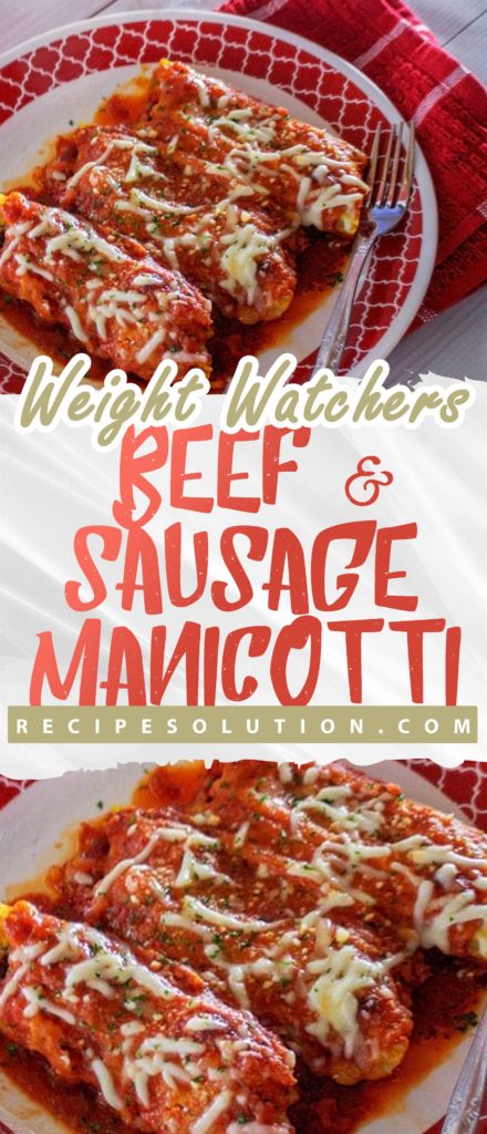 Beef and Sausage Manicotti - Pioneer COOKERY 2025 | +1000 Best Pioneer Healthy Recipes