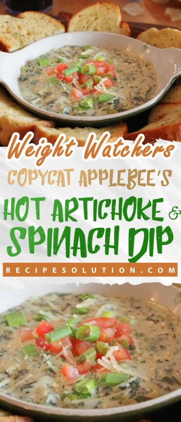 Copycat Applebee’s Hot Artichoke and Spinach Dip