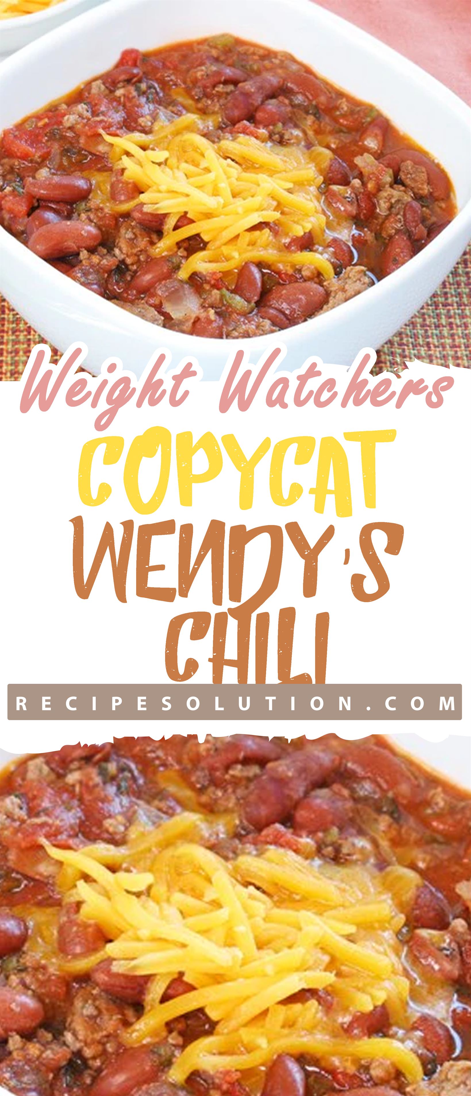 Weight Watchers Wendy’s Copycat Chili!!!