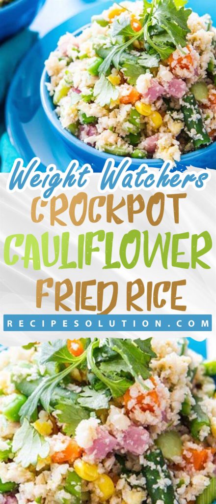 Crockpot Cauliflower Fried Rice - Pioneer COOKERY 2025 | +1000 Best Pioneer Healthy Recipes