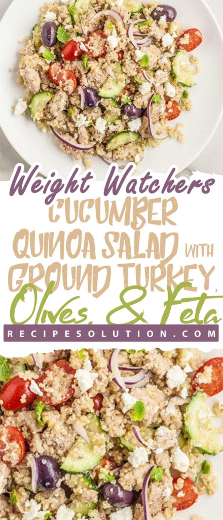 Cucumber Quinoa Salad With Ground Turkey, Olives, & Feta - Pioneer COOKERY 2025 | +1000 Best Pioneer Healthy Recipes