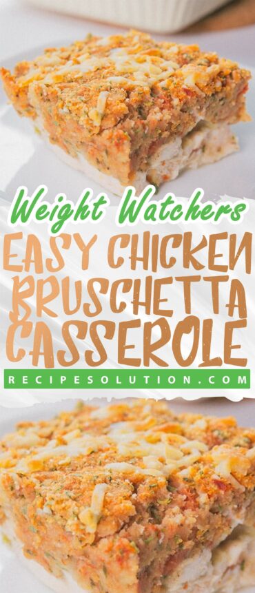 Easy Chicken Bruschetta Casserole