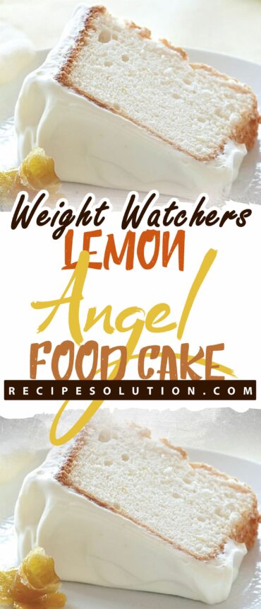 Weight Watchers Lemon Angel Food Cake!!!