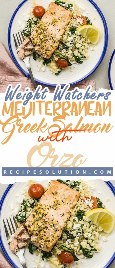 Mediterranean Greek Salmon with Orzo Recipe