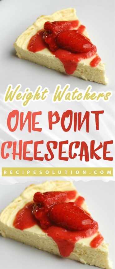 WEIGHT WATCHERS ONE POINT CHEESECAKE