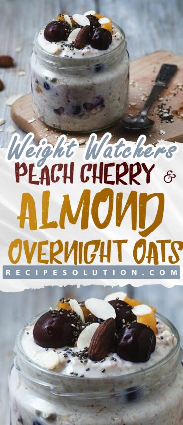 Peach, Cherry, and Almond Overnight Oats