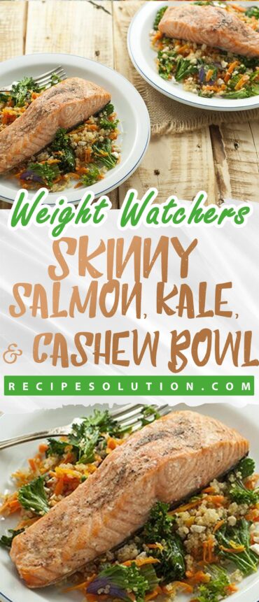 Skinny Salmon, Kale, & Cashew Bowl