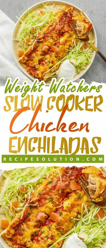 Slow Cooker Chicken Enchiladas