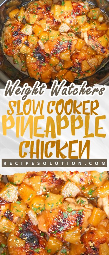 Slow Cooker Pineapple Chicken { Low-Calorie  }