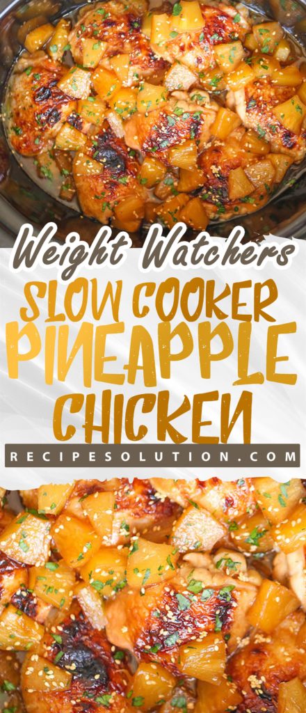 Slow Cooker Pineapple Chicken { Low-Calorie } - Pioneer COOKERY 2025 | +1000 Best Pioneer Healthy Recipes