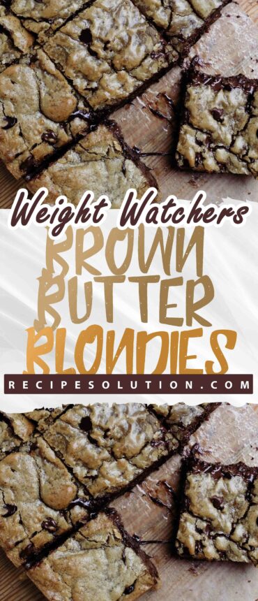 Weight Watchers Brown Butter Blondies