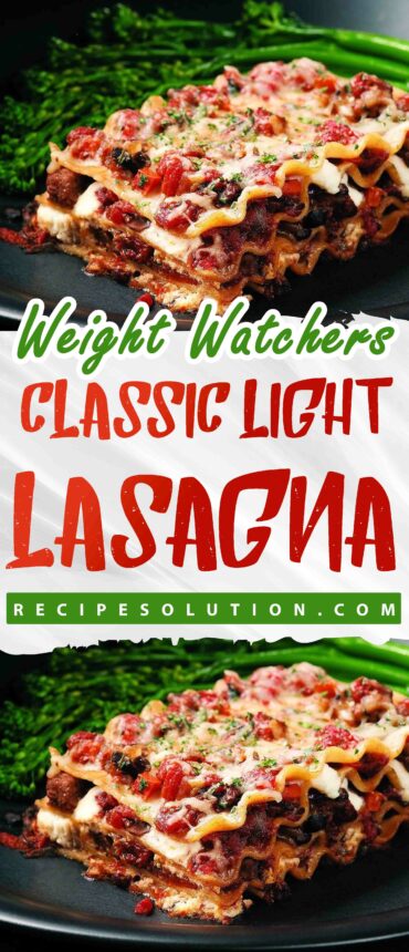 Classic Light Lasagna Recipe