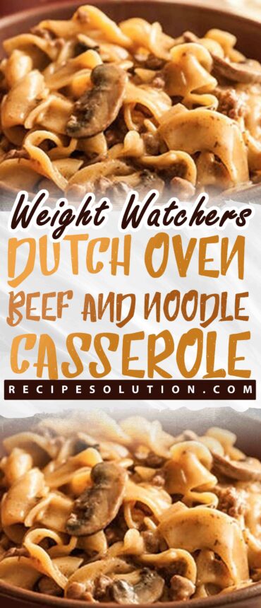 DUTCH OVEN BEEF AND NOODLE CASSEROLE