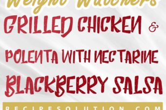 Grilled Chicken & Polenta with Nectarine-Blackberry Salsa