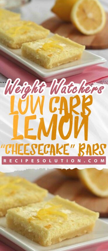 Low Carb Lemon “cheesecake” Bars