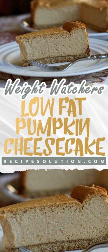 Low Fat Pumpkin Cheesecake