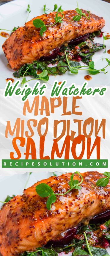 Maple­Miso Dijon Salmon