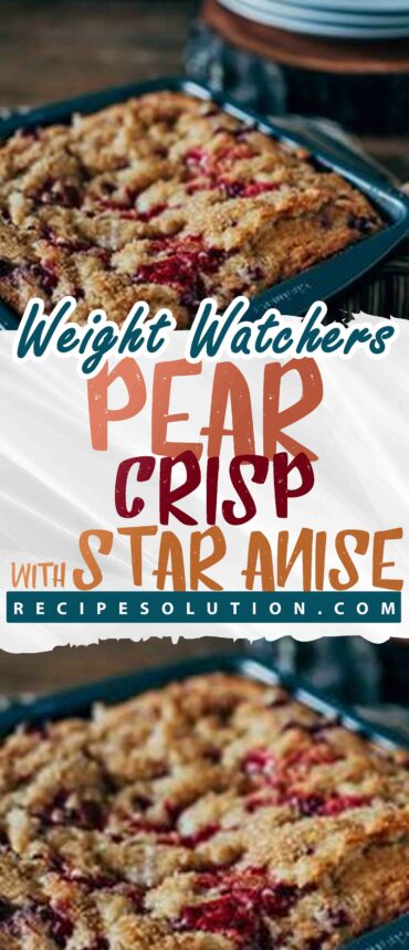 Pear Crisp with Star Anise – 3 Smartpoints