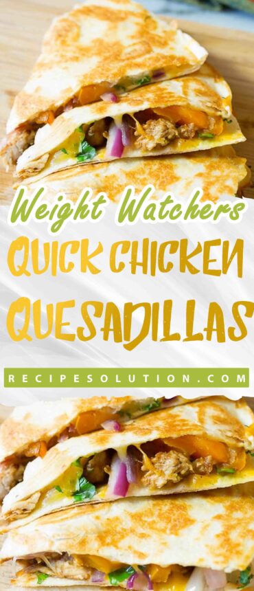 Quick Chicken Quesadillas