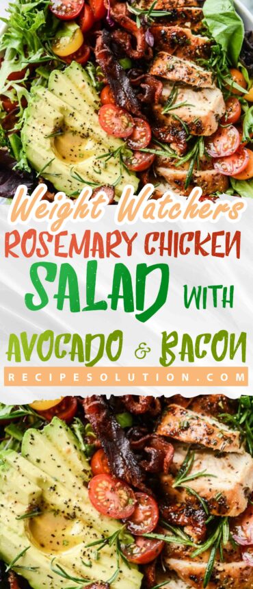 ROSEMARY CHICKEN SALAD WITH AVOCADO AND BACON