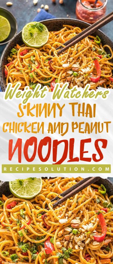 Skinny Thai Chicken and Peanut Noodles