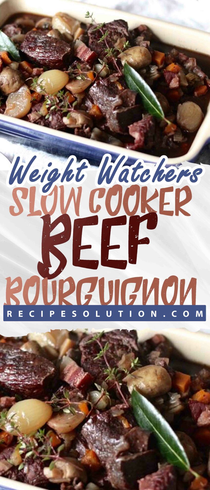 Slow Cooker Beef Bourguignon Stew