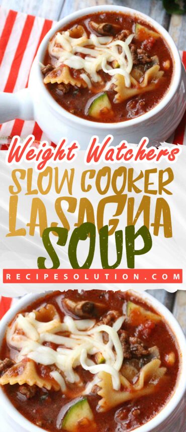 Slow Cooker Lasagna Soup