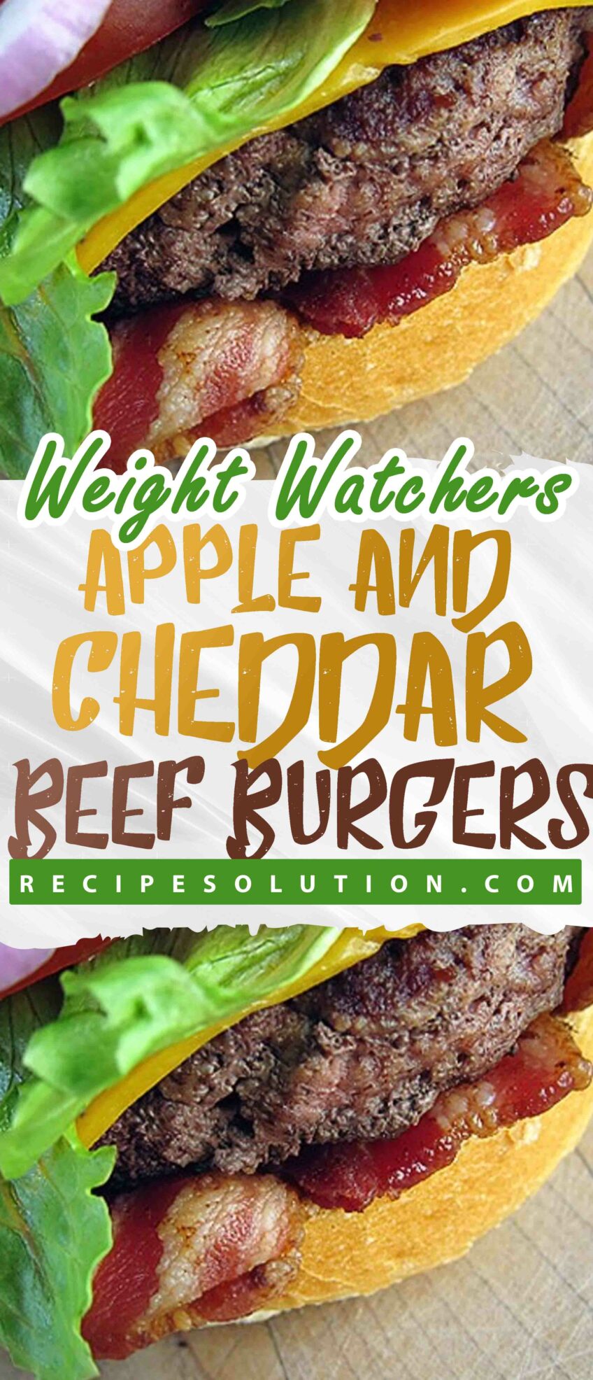 APPLE AND CHEDDAR BEEF BURGERS