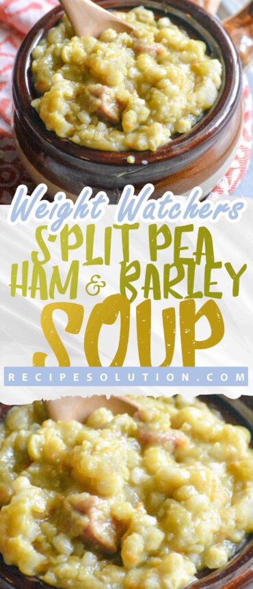 Hearty and Healthy Split Pea, Ham and Barley Soup