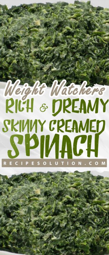 Rich and Dreamy, Skinny Creamed Spinach