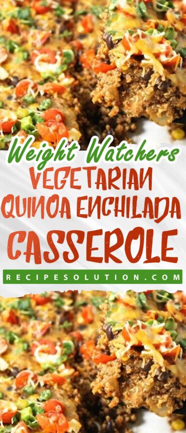 Skinny, Vegetarian Quinoa Enchilada Casserole