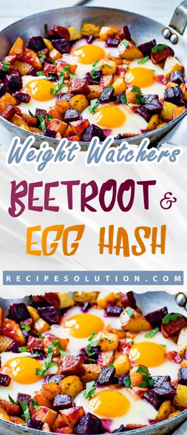 Beetroot & egg hash