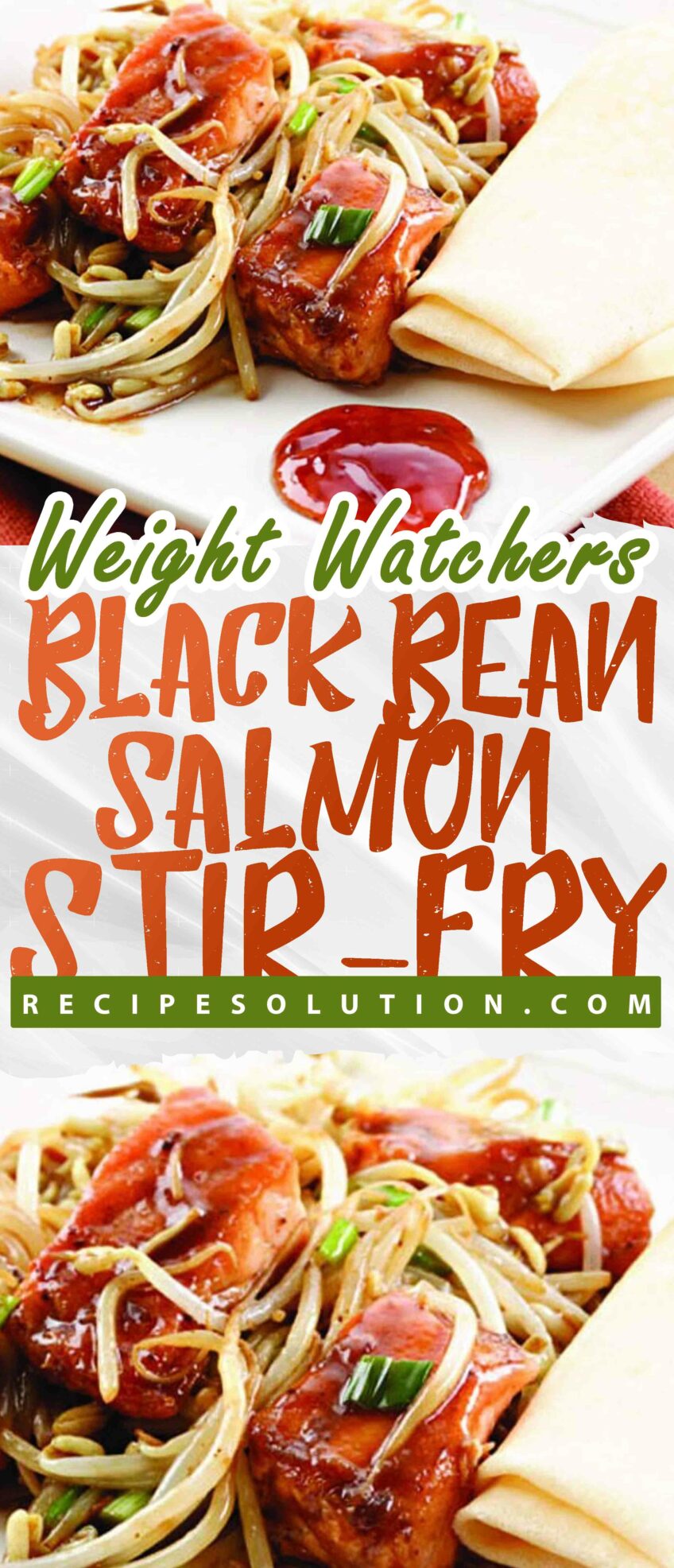 Black Bean-Salmon Stir-Fry