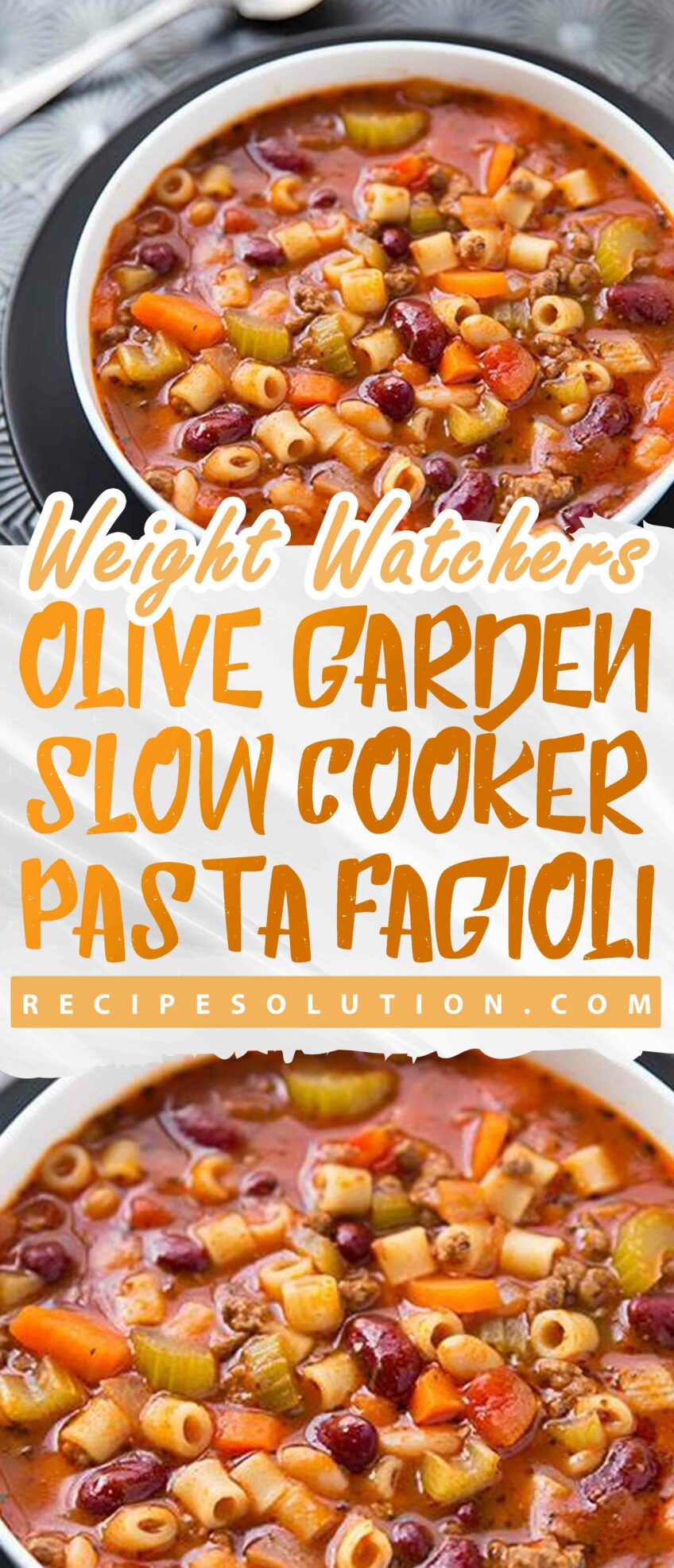 Olive Garden Slow Cooker Pasta Fagioli Recipe